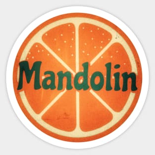 Mandolin Orange Retro Sticker